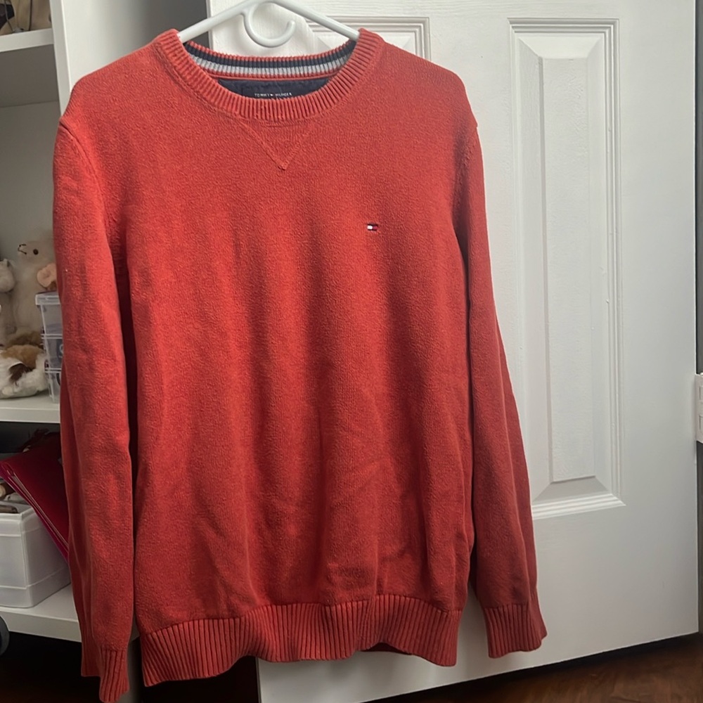 Tommy Hilfiger reddish orange sweater